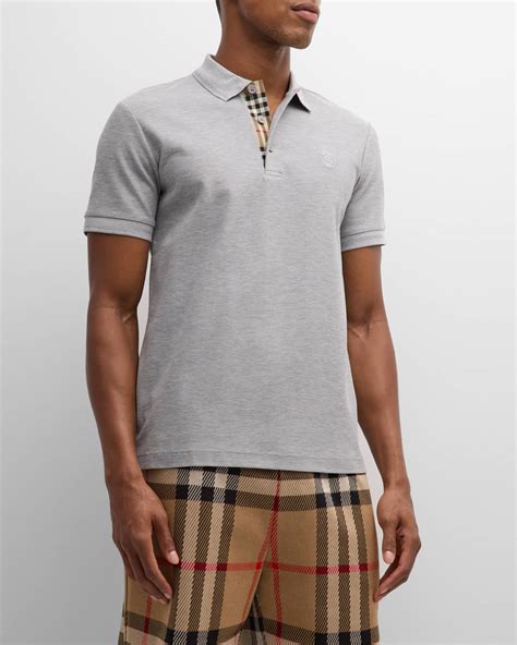 burberry men's eddie polo|Burberry Men's Eddie TB Monogram Cotton Polo.